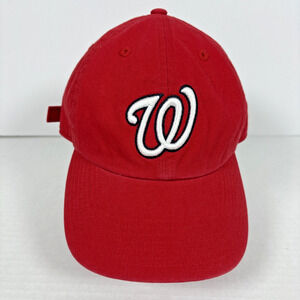 ‘47 Brand MLB Red Washington Nationals Youth Size Baseball Cap Hat White Logo
